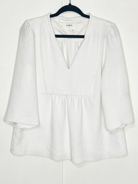ba&sh White V-Neck Top